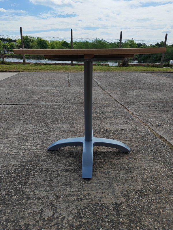 Square Teak Top Tables