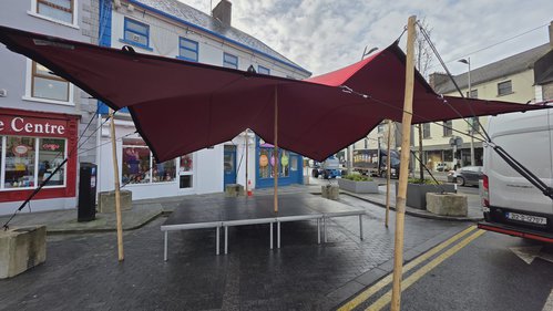 6m x 6m stretch tent stage covers