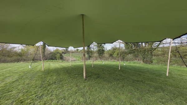 White stretch tent for sale in the ROI