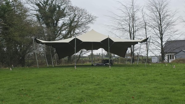 Used 10m x 15m stretch tent