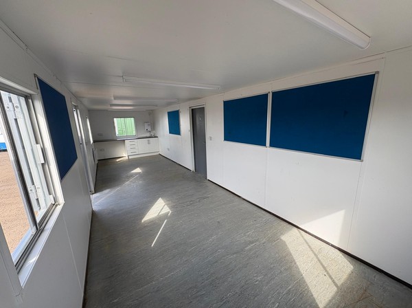 Secondhand 32ft x 10ft Open Plan Canteen Cabin Secondhand 32ft x 10ft Open Plan Canteen Cabin