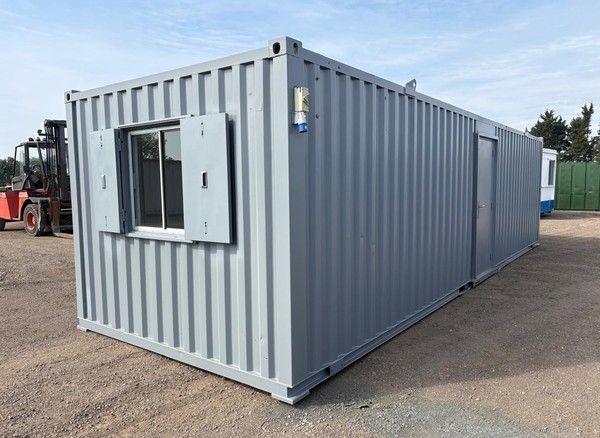 Secondhand 32ft x 10ft Open Plan Canteen Cabin For Sale Secondhand 32ft x 10ft Open Plan Canteen Cabin For Sale