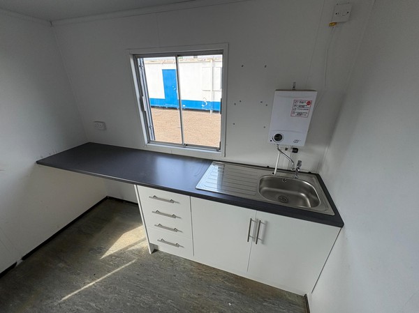 Used 32ft x 10ft Open Plan Canteen Cabin Used 32ft x 10ft Open Plan Canteen Cabin