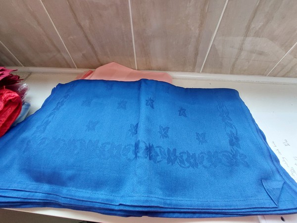 Blue table cloths