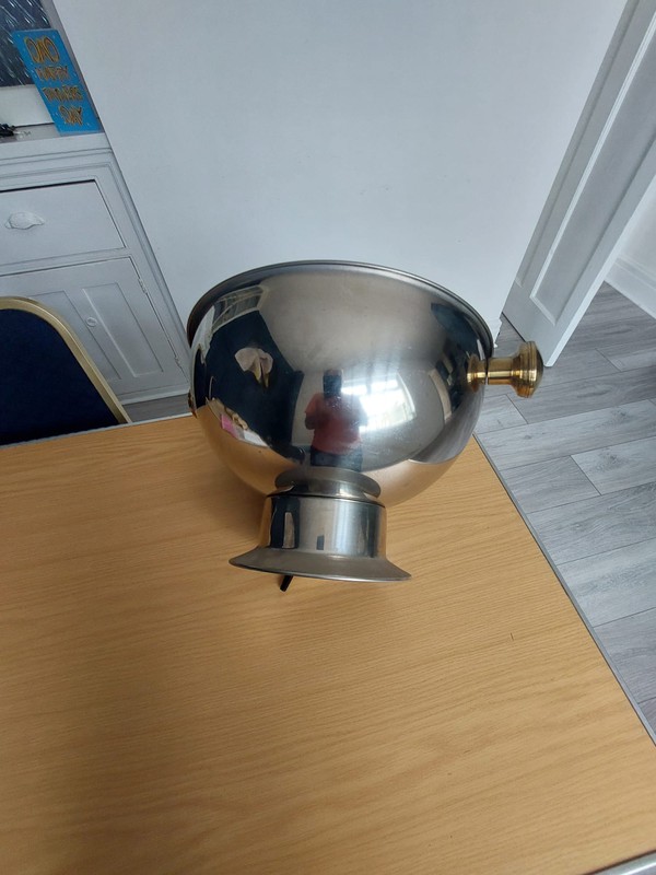Stainless steel punch bowl