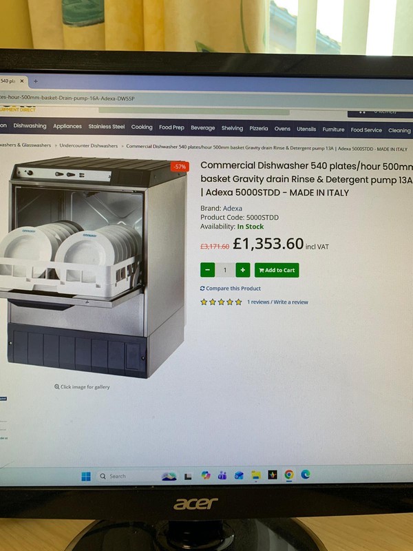 Adexa 5000STDD dish washer for sale