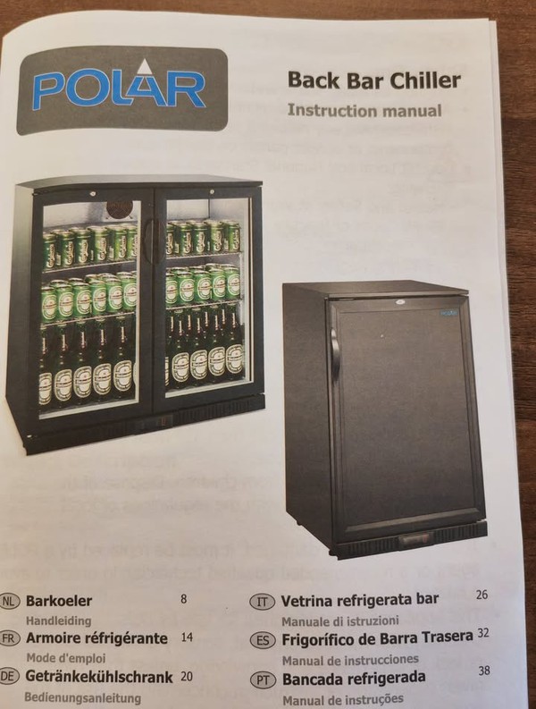 Used Double Door Drinks Chiller