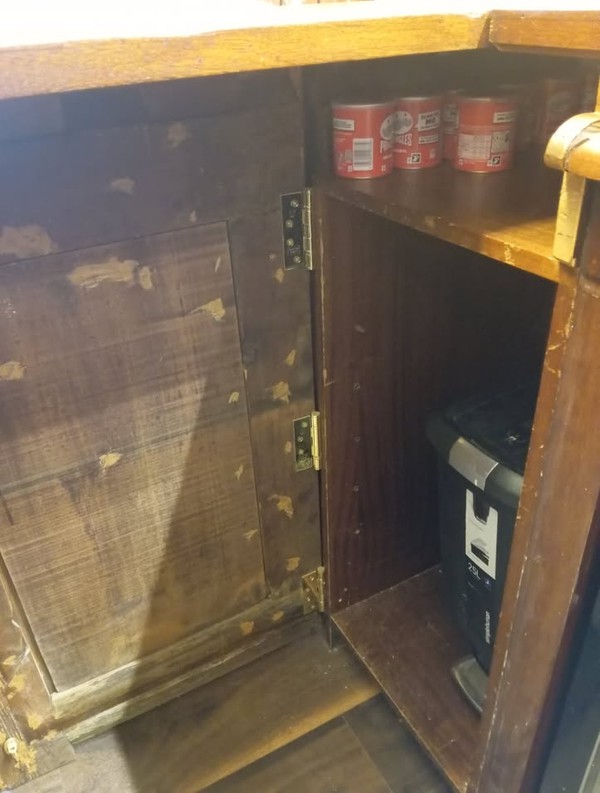 Used 1930's French Bistro Oak Bar