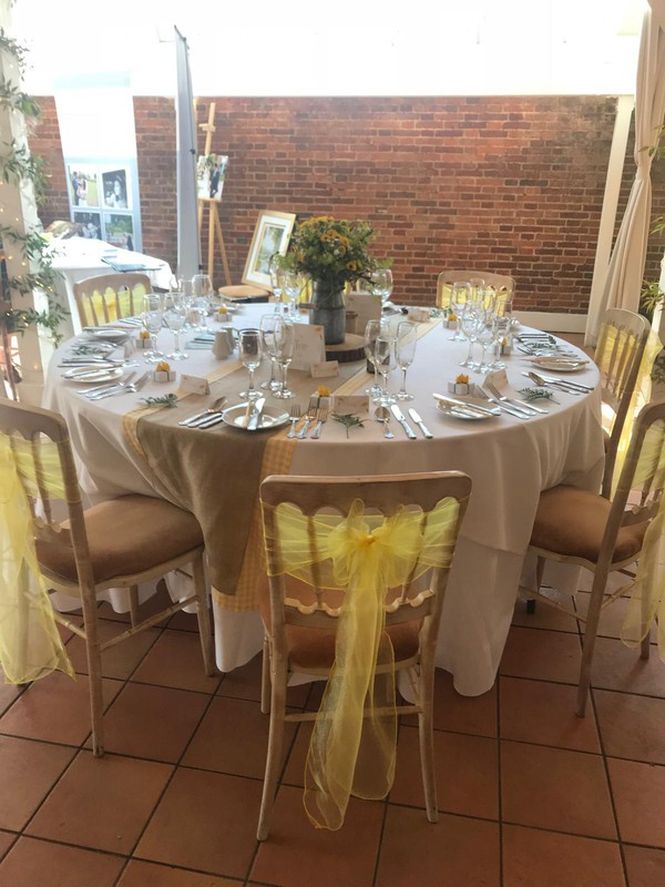 Yellow Organza Bows