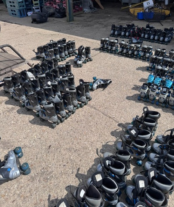 Used 12m x 12m Synthetic Roller Rink