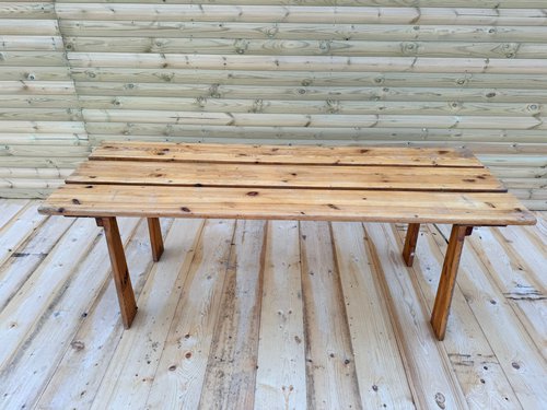 Solid wood trestle tables