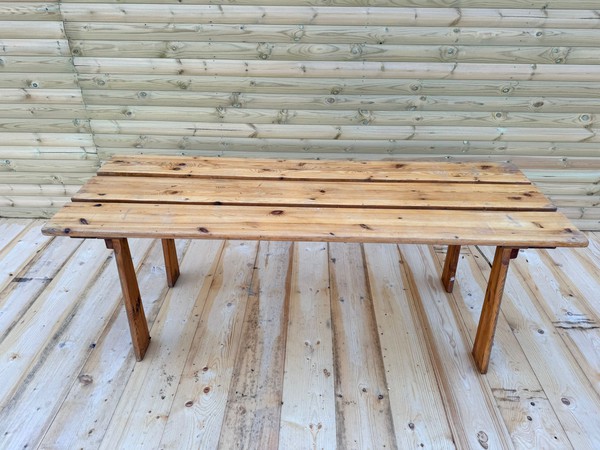 Solid wood trestle tables
