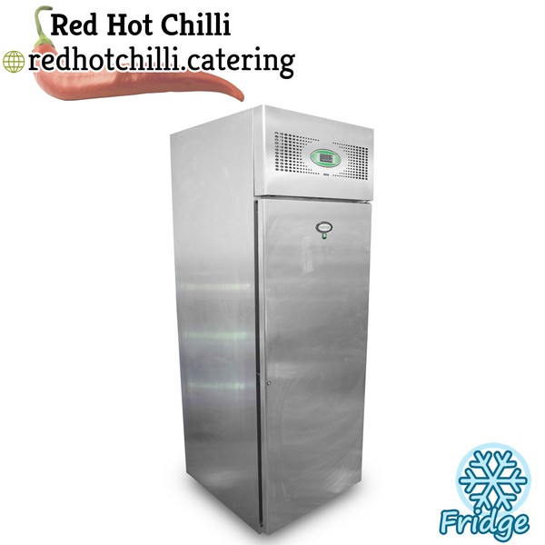 Upright single door fridge