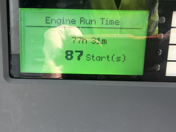 Engine run time Diesel generator