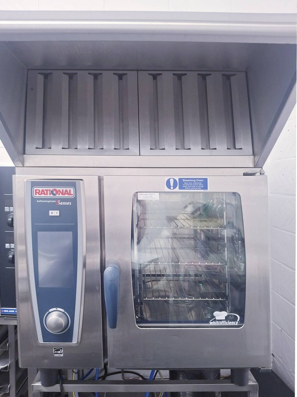 Rational Combi Oven SCC WE 61 with cooker hood for sale Rational Combi Oven SCC WE 61 with cooker hood for sale