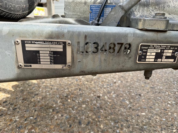 Ifor Williams LM166 Triple Axle Trailer plates