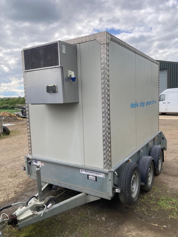 Freezer on Ifor Williams GD105 trailer Freezer on Ifor Williams GD105 trailer