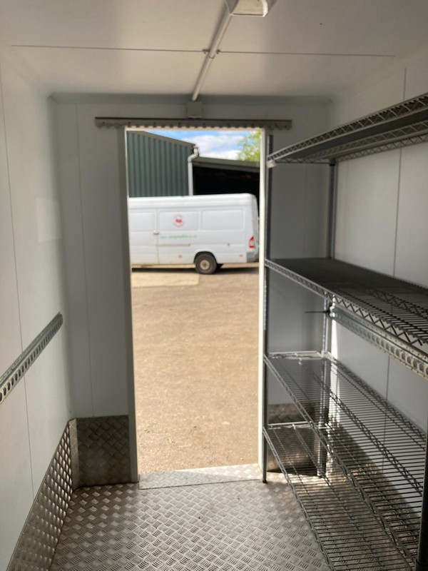 Fridge on Ifor Williams GD105 trailer Fridge on Ifor Williams GD105 trailer