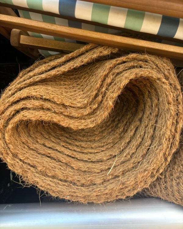 Used 11x Coir Matting Carpets Rolls
