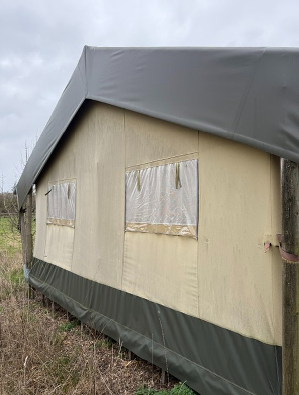 Secondhand 3x 9.5m x 5m Safari Tents