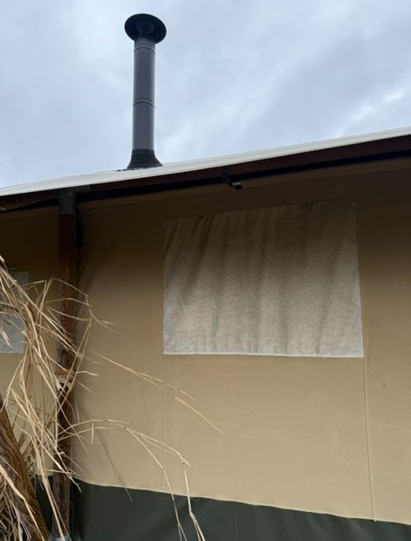 Used 3x 9.5m x 5m Safari Tents