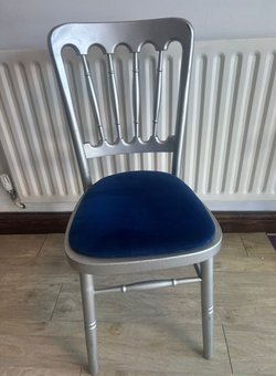 70x Silver Banquet Chairs For Sale
