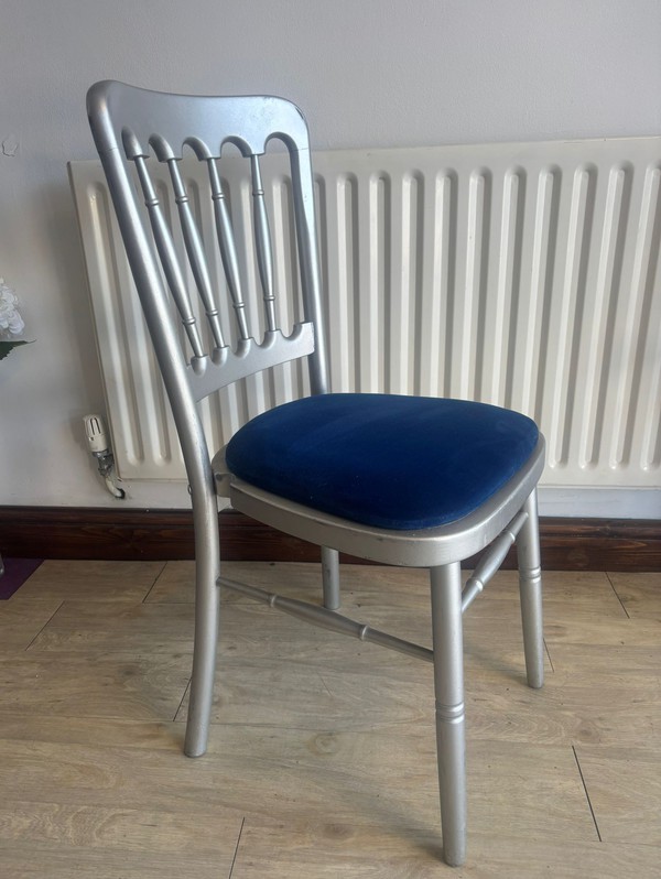 Secondhand 70x Silver Banquet Chairs