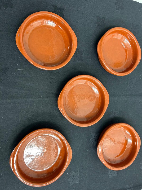 Glazed Earthenware Casuelas - Ideal for Tapas and Nibbles