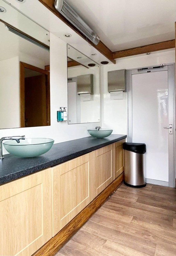 3+1 toilet trailer interior