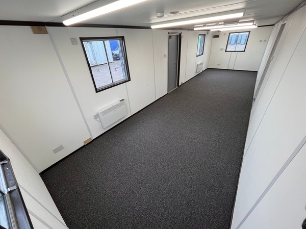 Secondhand 32ft x 10ft Open Plan Office Cabin