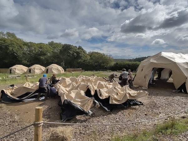 Large Military folding tents