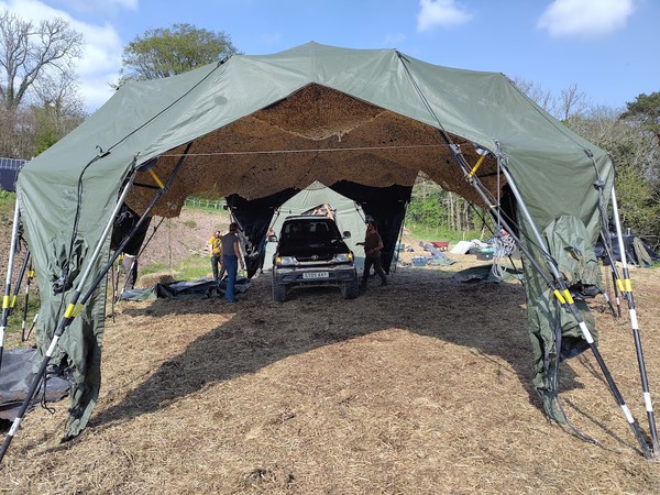 Military folding tent