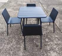 Bistro table and four chairs