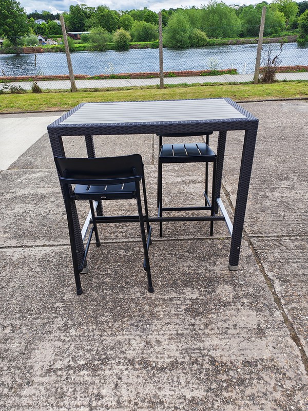 High bar stool and posure tables High bar stool and posure tables
