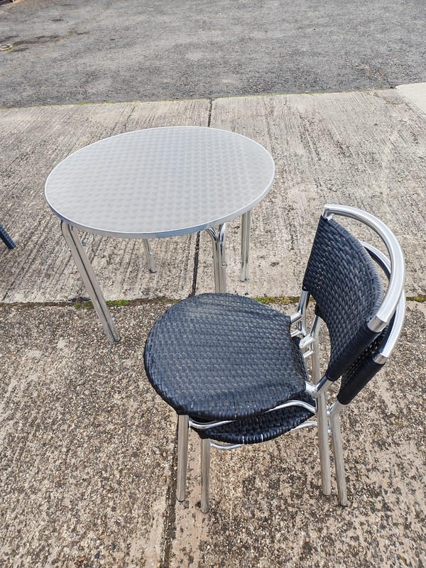 Cafe table and chairs