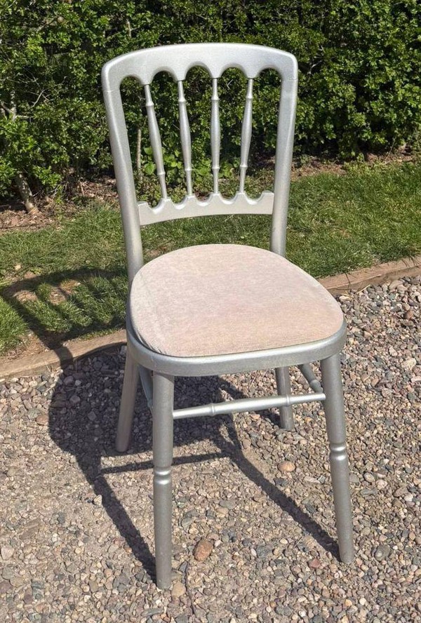 150x Silver Cheltenham Banqueting Chairs