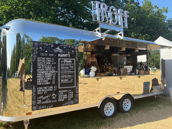 Used aluminium catering trailer