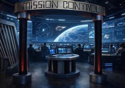 Secondhand Used Space-Set Mission Control Set Props For Sale