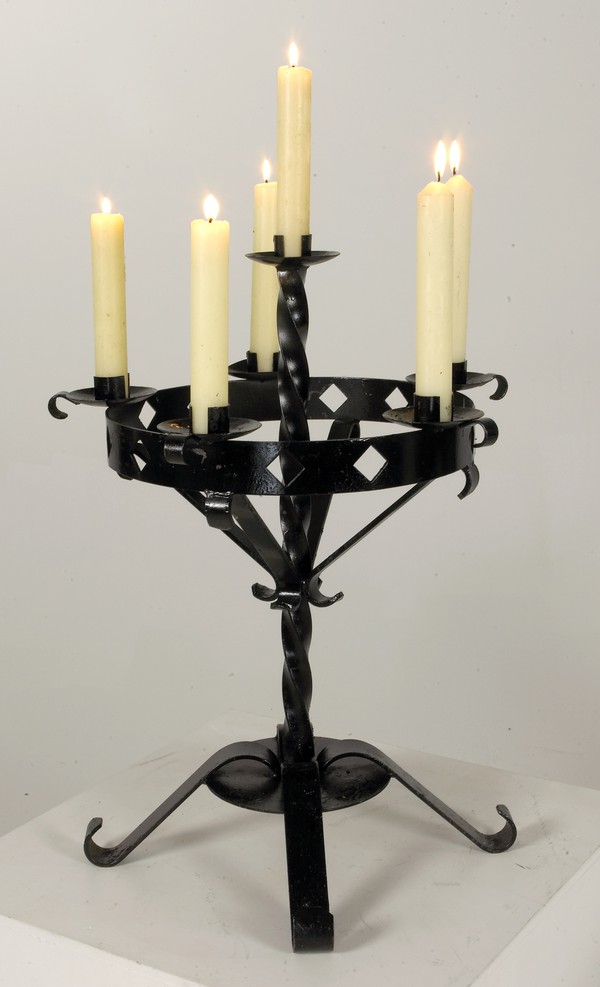 45x Wrought Iron Table Centre Candelabras For Sale