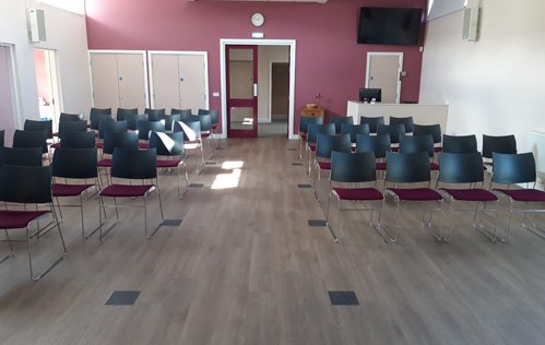 Padded Seat Stacking Chairs For Sale