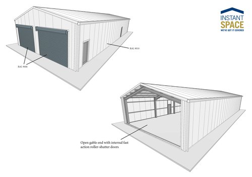 New 10m x 25m x 3.5m Temporary Building