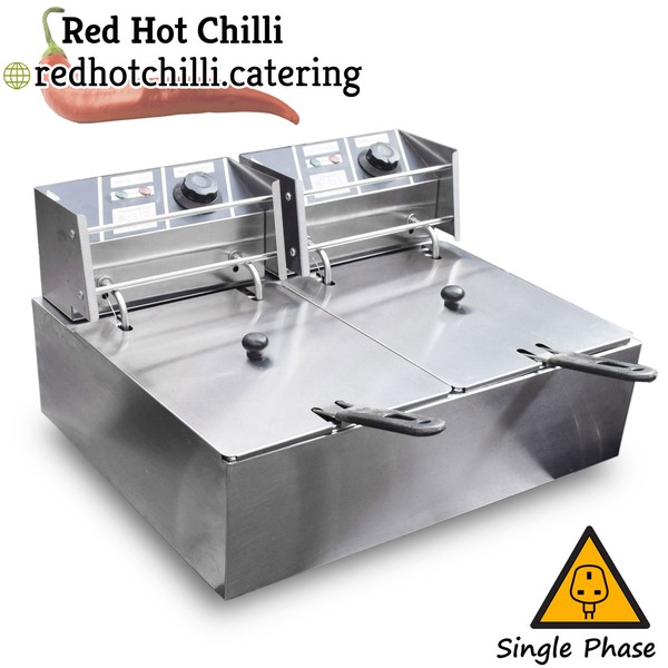 Counter Top Twin Tank Fryer For Sale