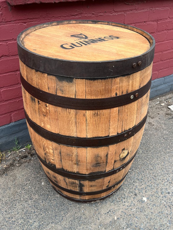 Outdoor Varnished Oak Barrels