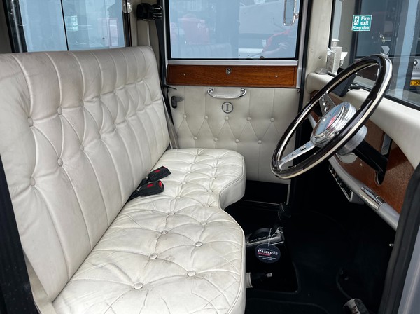 Silver And Black Vintage Car