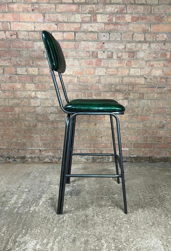 New Green Leather Bar Stools New Green Leather Bar Stools