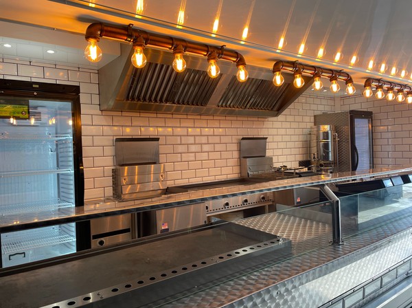 Used 20ft Black Catering Trailer