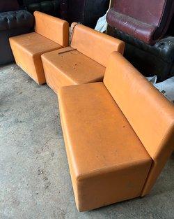 8x Double Framed Foam Chairs For Sale