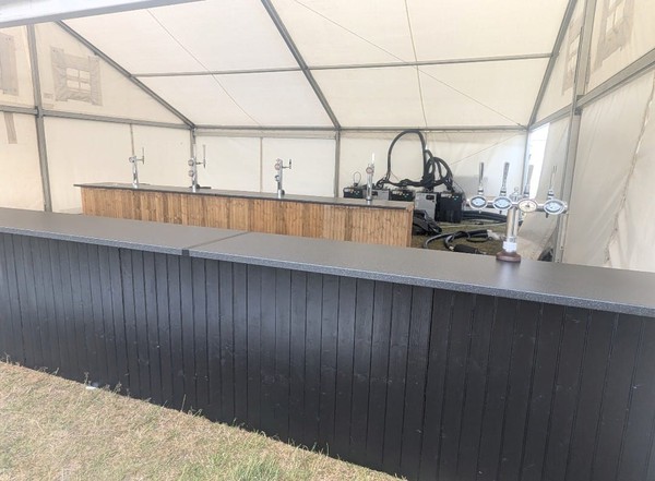 Marquee wedding bar