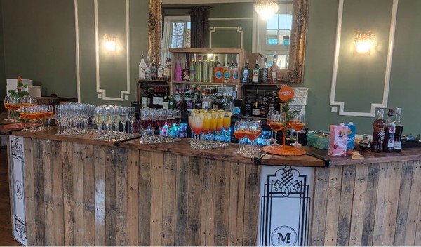 Mobile wedding bar hire business