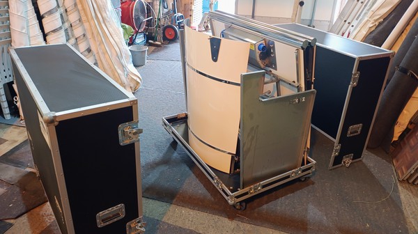 Used Premium Steel Mobile Bar